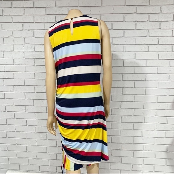 Julia Jordan Stripe Side Ruched Knit Dress - Picture 8 of 12